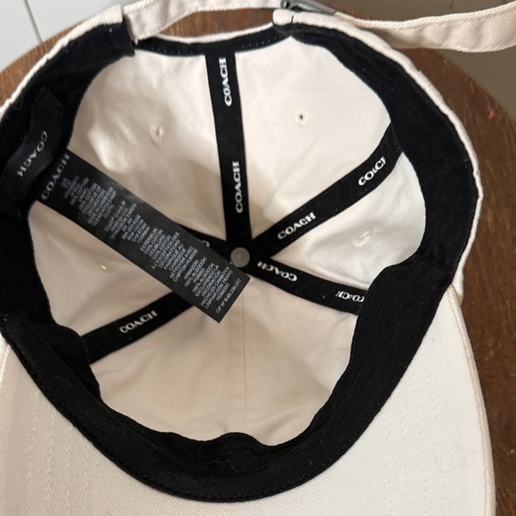 Coach Cream Embroidered Logo Baseball Cap main image 6